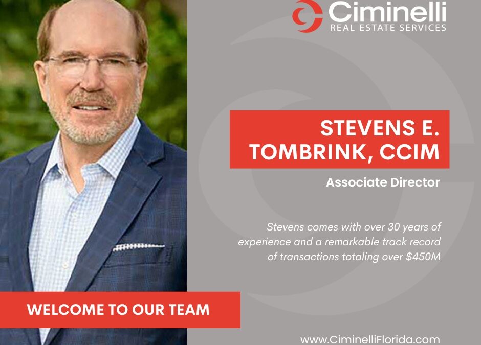 Stevens E. Tombrink, CCIM Joins Ciminelli, Adding Decades of Brokerage Expertise